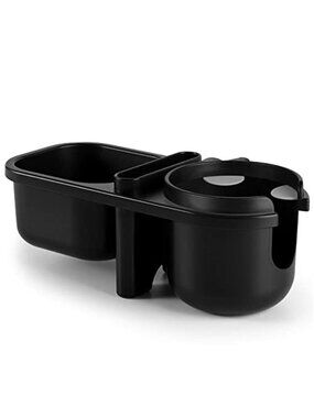 Stroller Cup Holder Snack Tray Phone Mount Organizer Adjustable Clip On Black